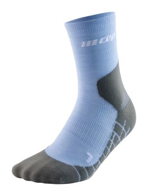 CEP light merino socks, hiking, mid cut, v3, women light blue 