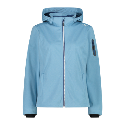 WOMAN JACKET ZIP HOOD L341 CIELO MEL. 