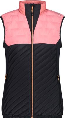 WOMAN VEST HYBRID ANTRACITE-PESCA 