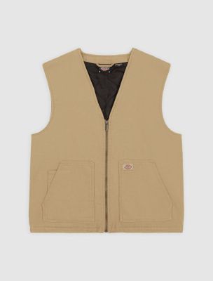 Gepolsterte Duck Canvas Weste W Desert Sand 