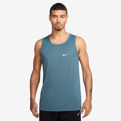 M NK DF TANK RLGD SU23 BLACK/PURE SILVER 