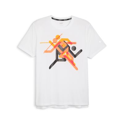 RUN FASTER ICONS GRAPHIC T ELECTRIC BLUE LEMONADE 