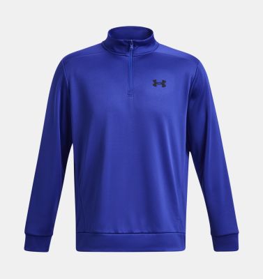 UA ARMOUR FLEECE 1/4 ZIP 400 TEAM ROYAL 