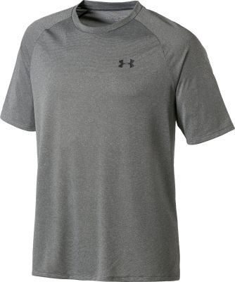 UA TECH 2.0 SS TEE NOVELTY 012 PITCH GRAY 