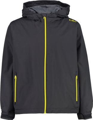 KID JACKET FIX HOOD ANTRACITE-LEMONADE 