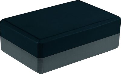 Yoga Block schwarz/grau SCHWARZ 