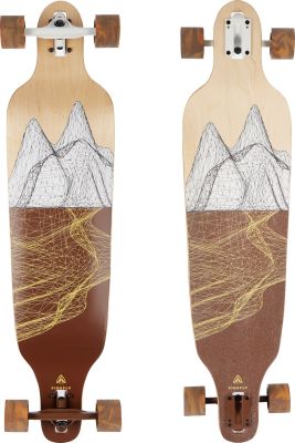 Longboard LGB 305 900 WOOD/WHITE/BROWN 