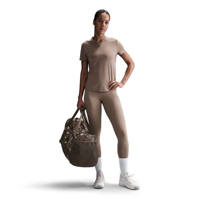 Nike One Classic Dri-FIT Kurzarm-Oberteil für Damen Mink Brown/Black 