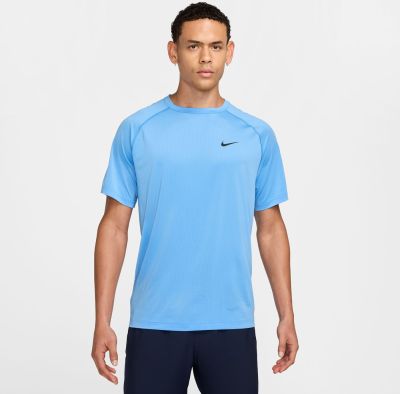Nike Ready Nike Dri-FIT Kurzarm-Fitness-Oberteil für Herren University Blue 