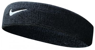 NIKE SWOOSH HEADBANDS 261 BLACK/WHITE 