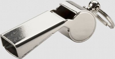 Pfeife Whistle Brass Small 1 021 GRAU 