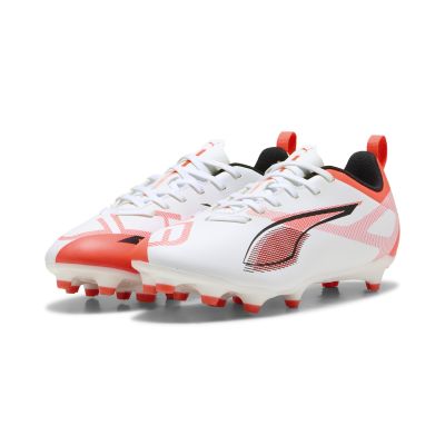 ULTRA 5 PLAY FG/AG Jr  White-Black-Glow Red 