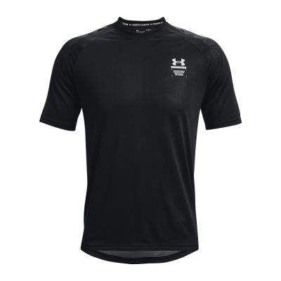 UA ARMOURPRINT SS 001 001 BLACK 