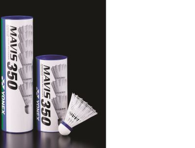 Badminton-Ball Mavis 350 6er Dose 000 weiss 