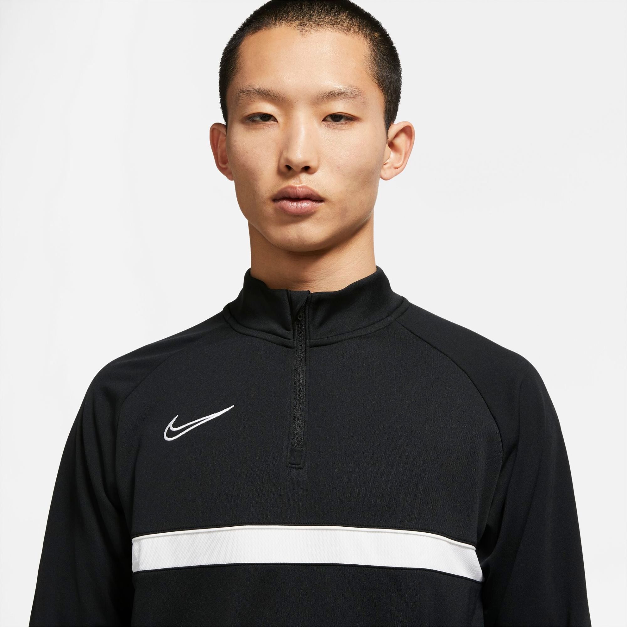 M NK DF ACD21 DRIL TOP 010 BLACK/WHITE/WHITE/WHITE 