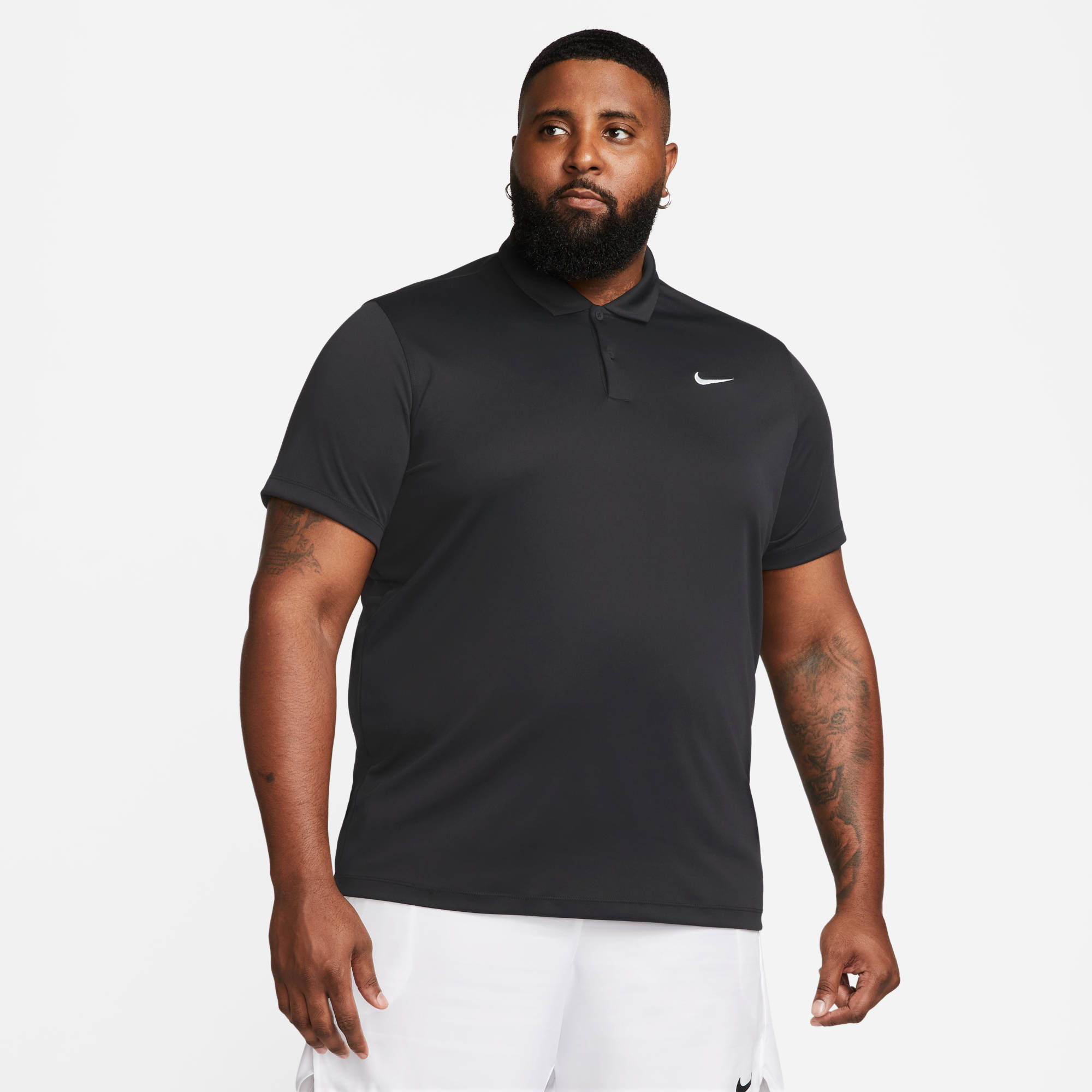 NikeCourt Dri-FIT Tennis-Poloshirt für Herren schwarz 
