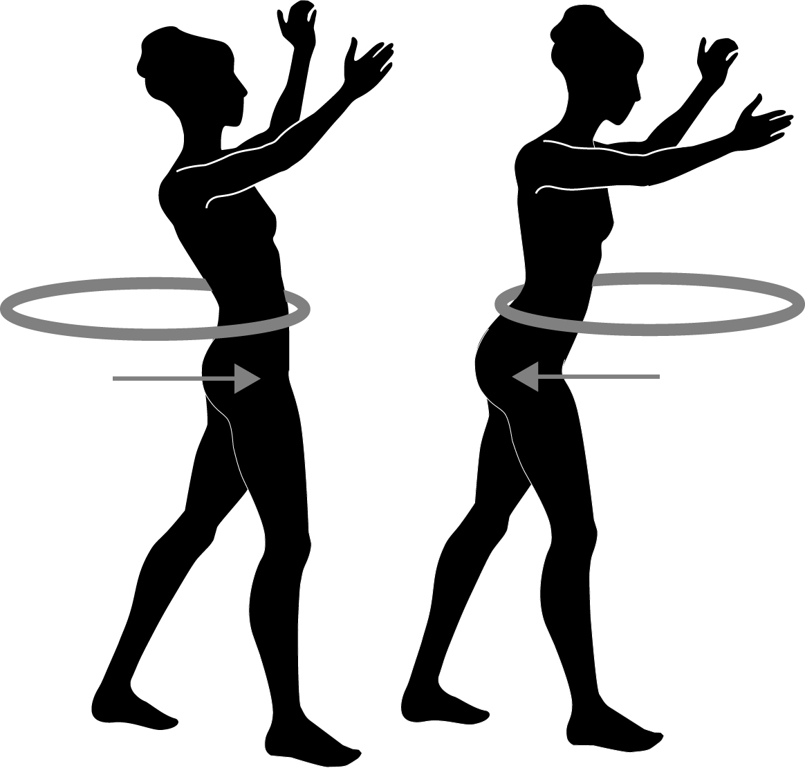FITNESS-HOOP, grey-rose, Ø 90cm 10 grey-rose 